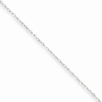 10K White Gold Lite-Baby Rope Chain