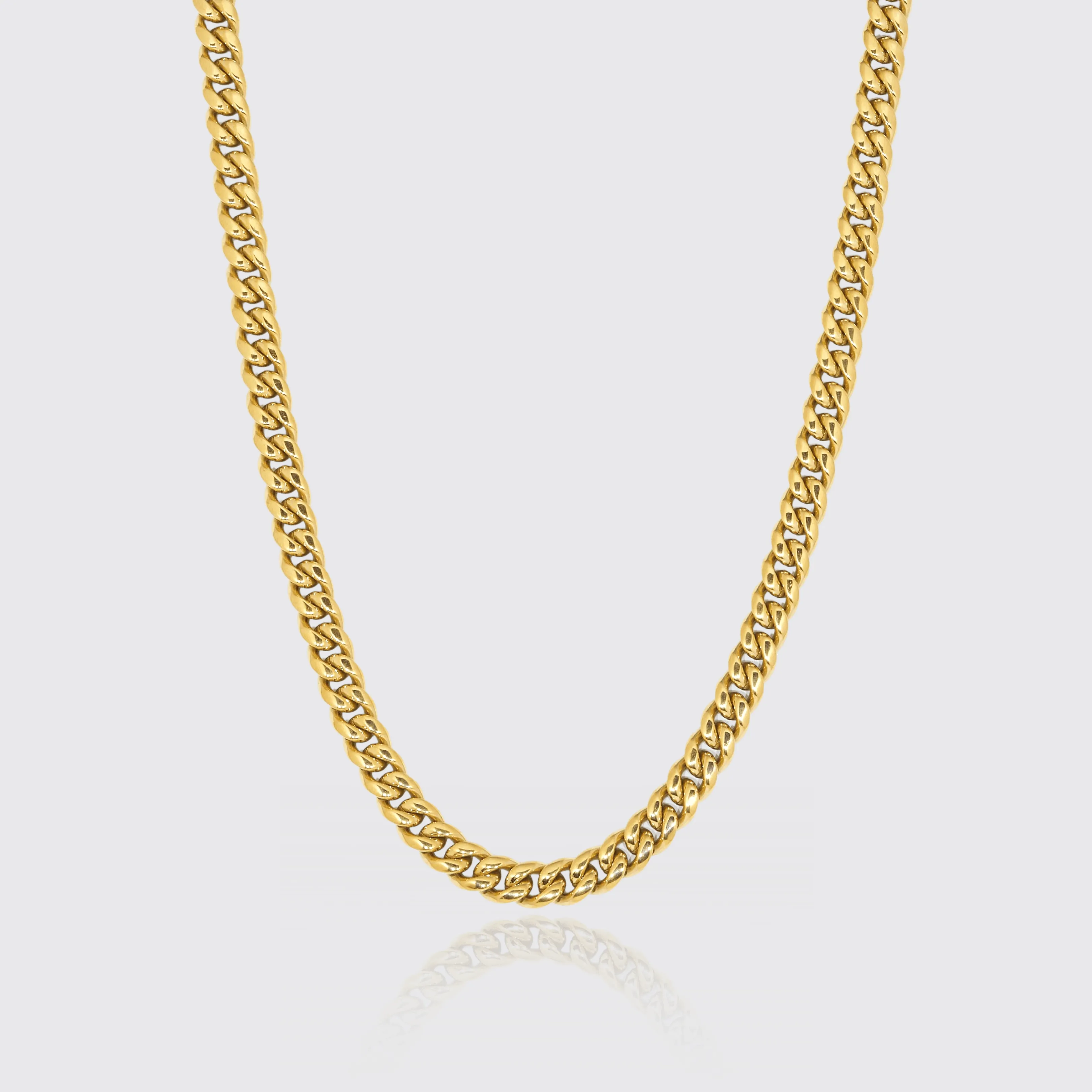 10mm Cuban Chain - Gold