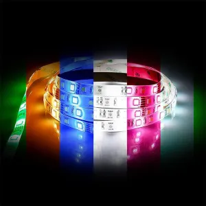 14.4w LED Strip Light 60 LED Per Metre RGB   3000K IP67 Havit Lighting HV9751-IP67-60-RGBW