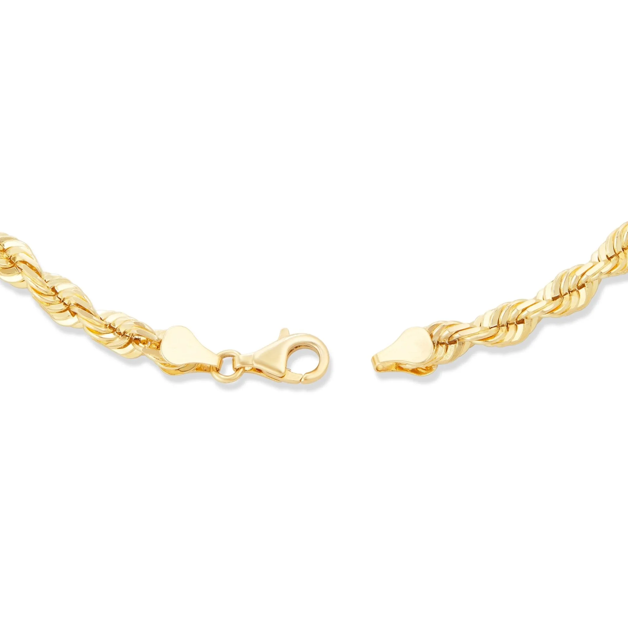 14KT Solid Gold Rope Chain, 6mm