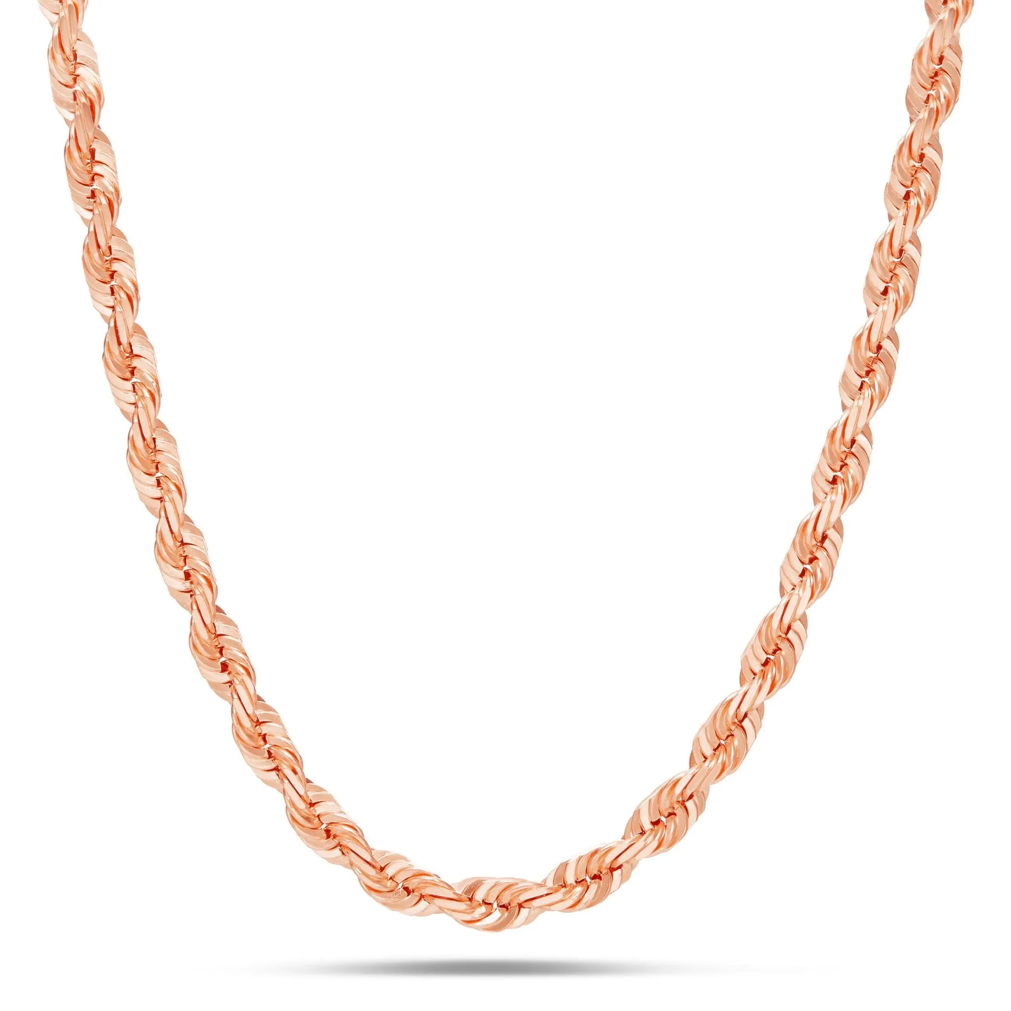 14KT Solid Gold Rope Chain, 6mm