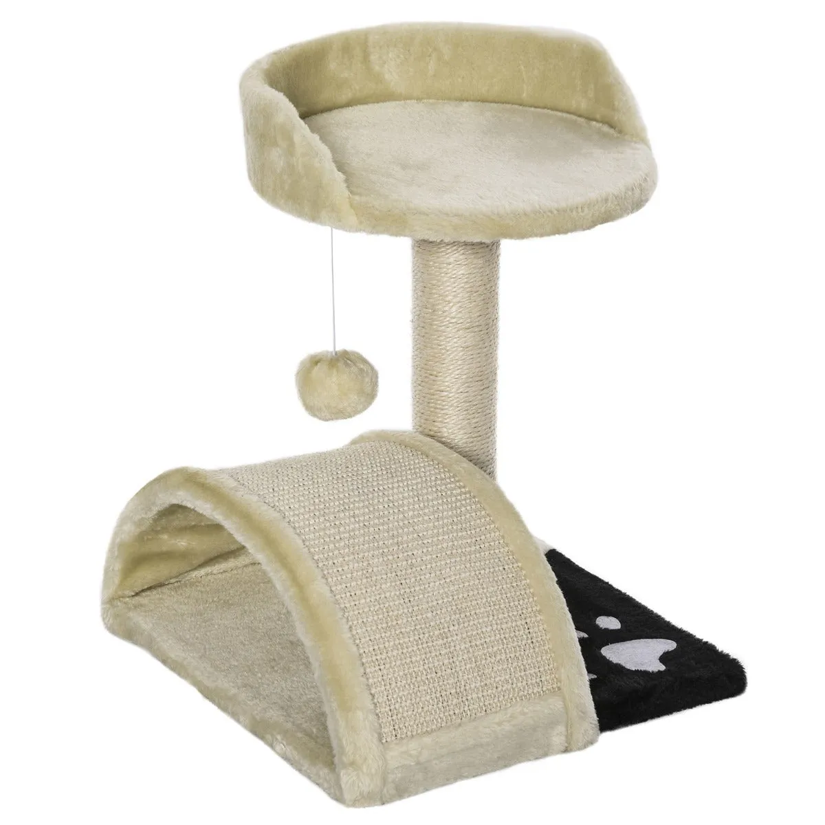 17" Cat Tree Scratching Post - Beige