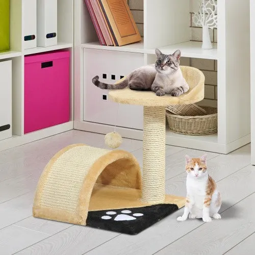 17" Cat Tree Scratching Post - Beige