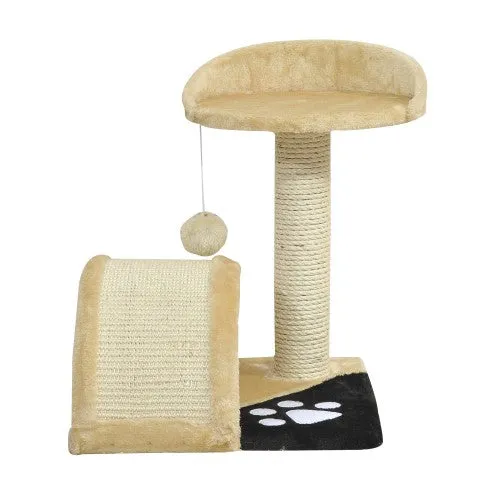 17" Cat Tree Scratching Post - Beige