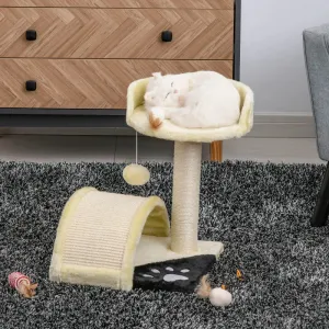 17" Cat Tree Scratching Post - Beige