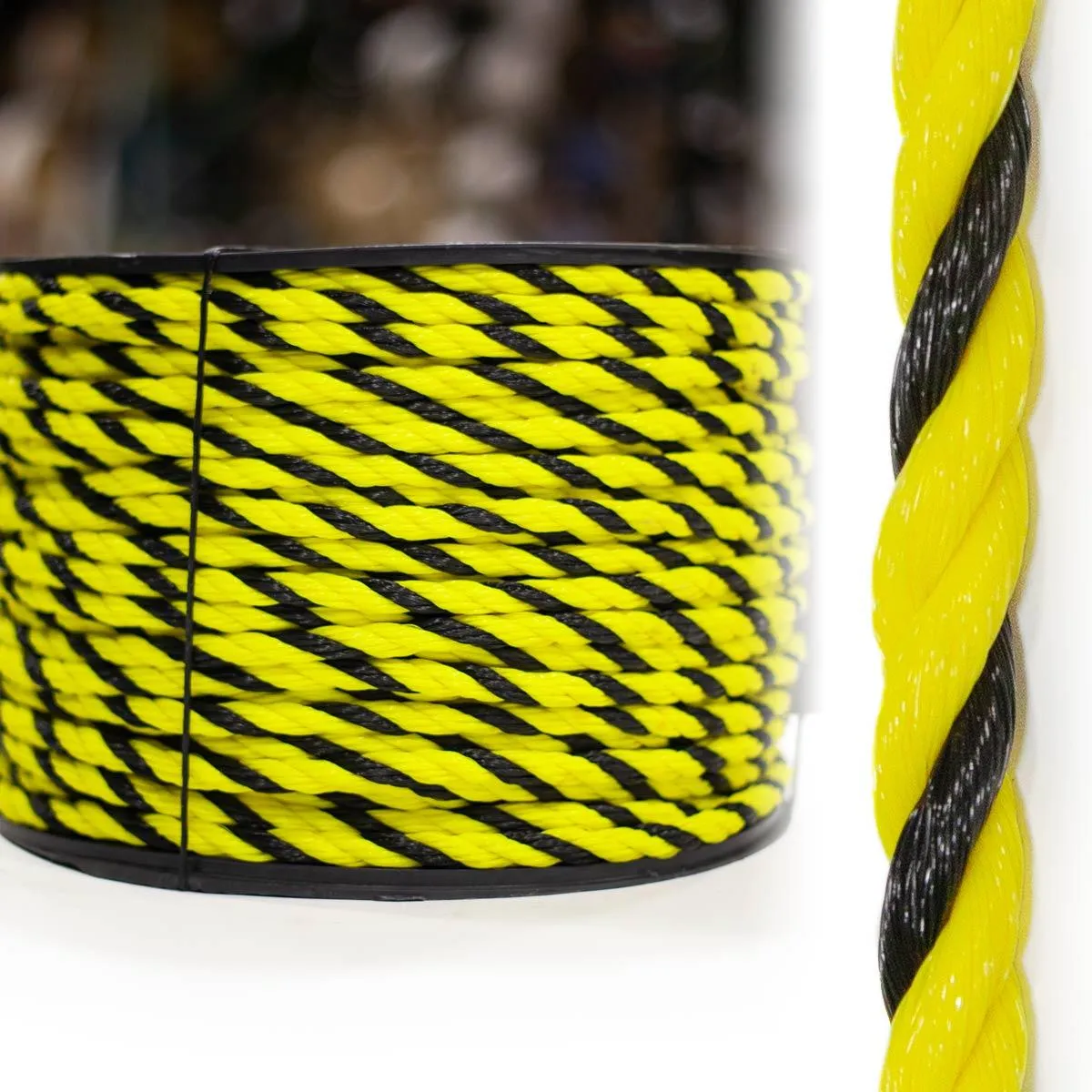 3-Strand Polypropylene - Yellow/Black