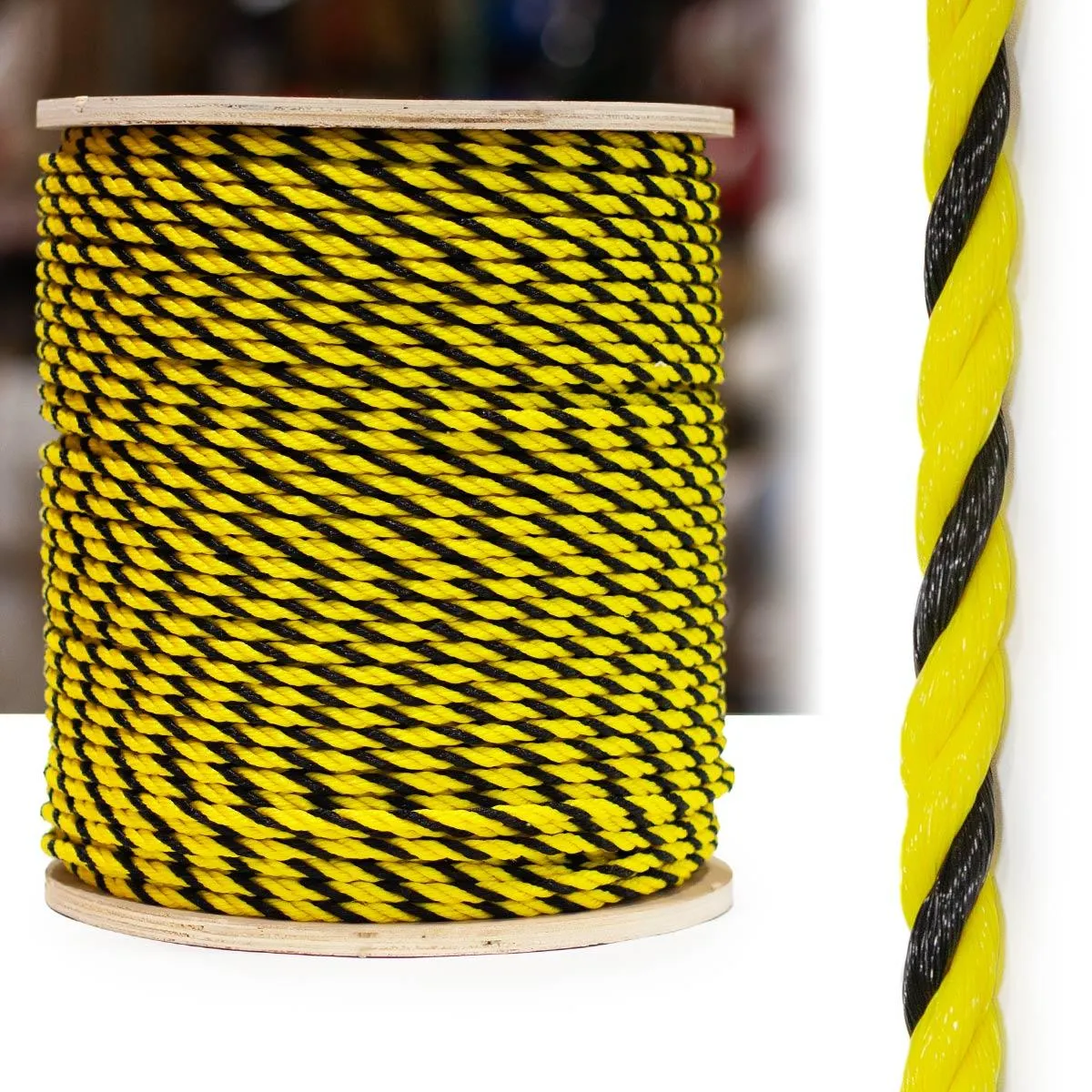 3-Strand Polypropylene - Yellow/Black