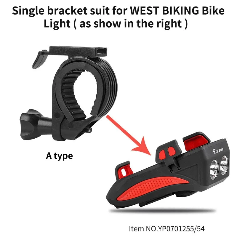 4 In 1 Bicycle Light Bracket Mount Bike Computer Mount Bracket Smart Sensor Bike Light Stand Bicycle Accessories