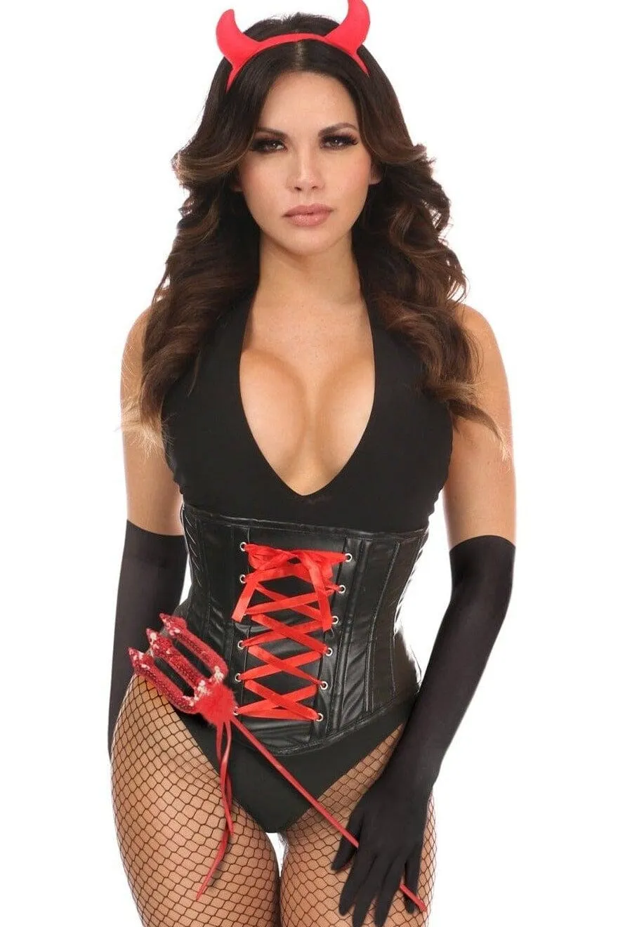 4 Piece Devil Corset Costume