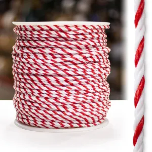 5/16" 3 Strand Polypropylene - 600' Spool Red/White