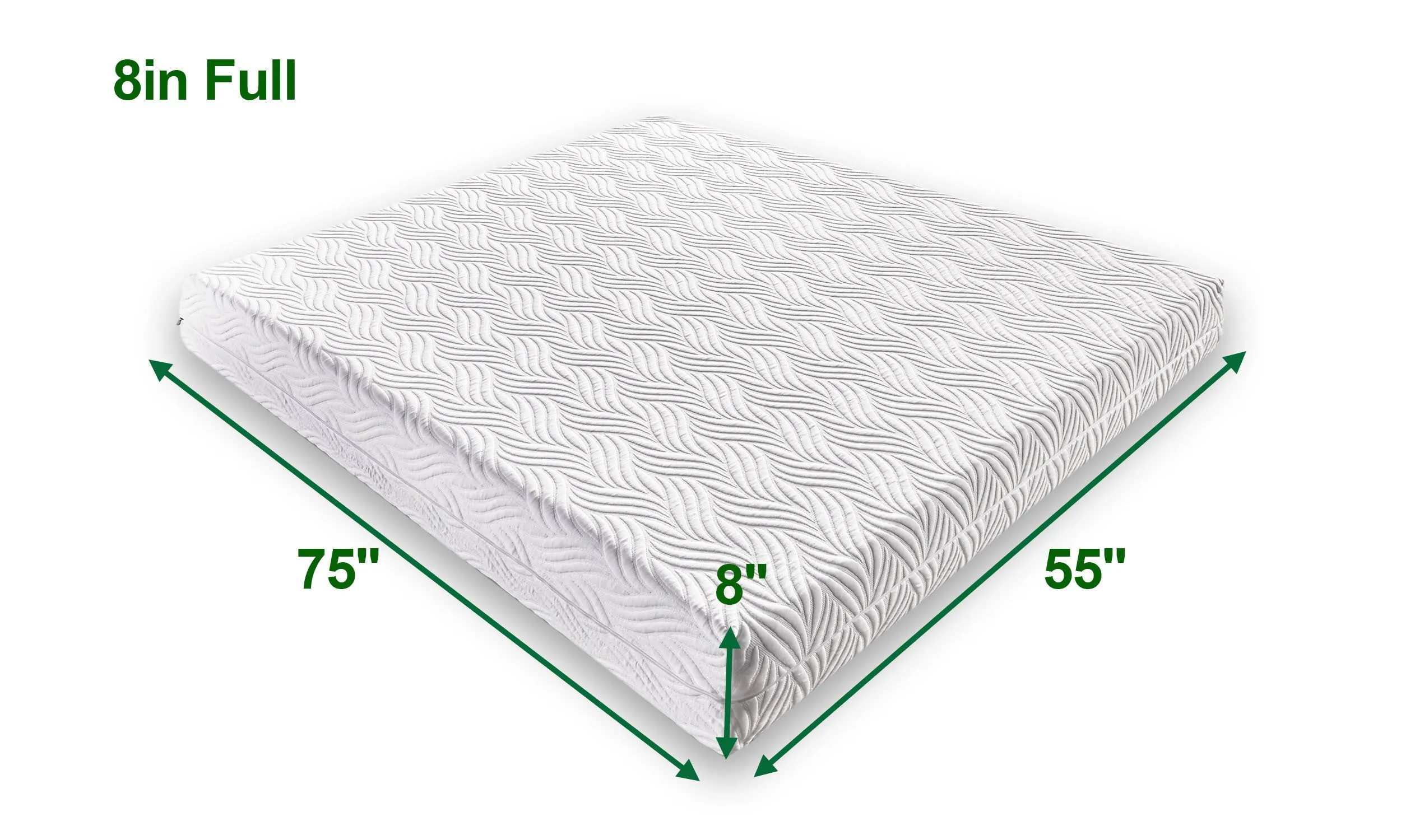 8 Inch Memory Foam Mattress,Full Foam Mattress with CertiPUR-US Certified