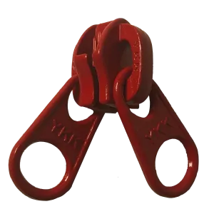 #8 YKK® Coil Double Non-lock Short Pull Red (Sold per Each)