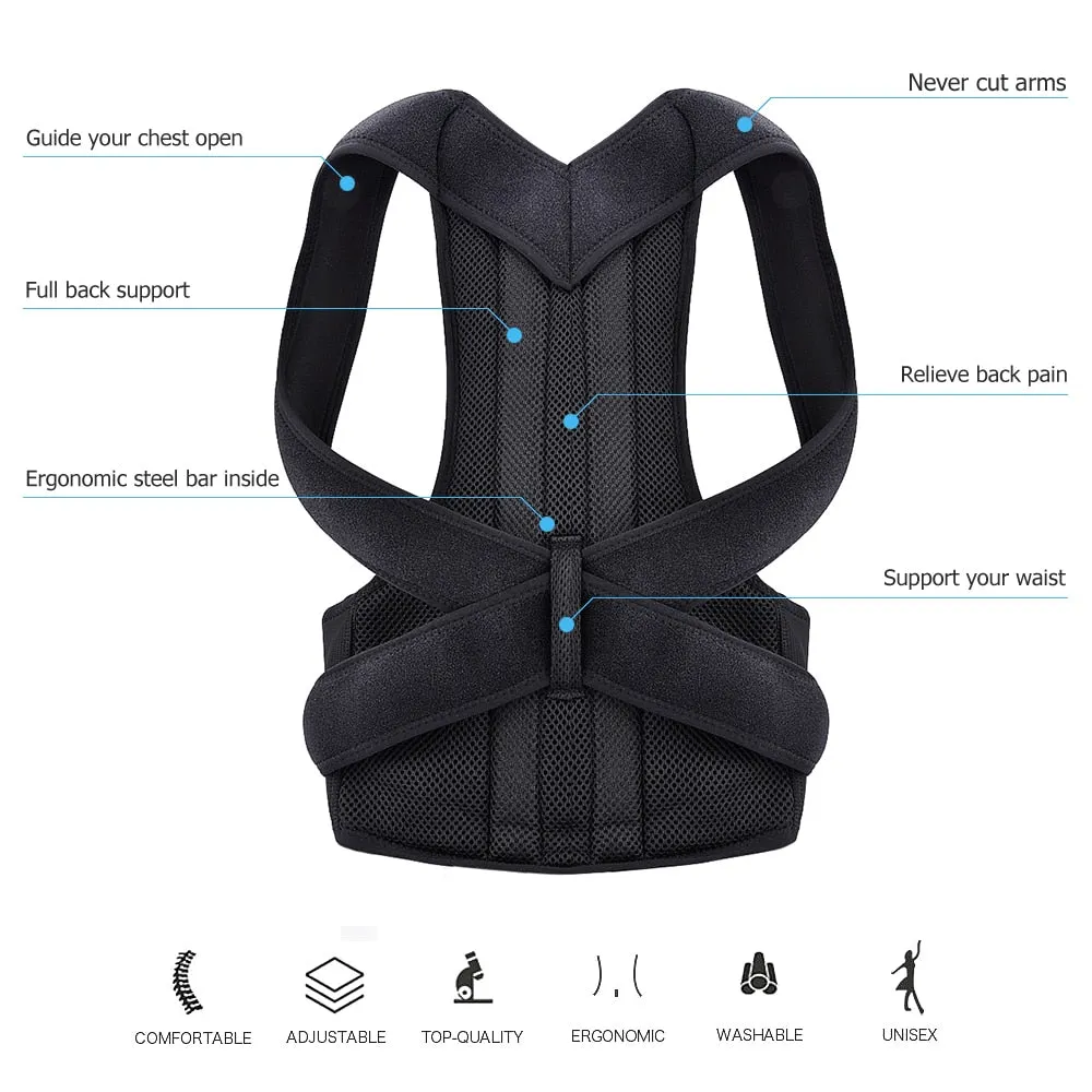 Adjustable Adult  Posture Correction Belt Body Trainer