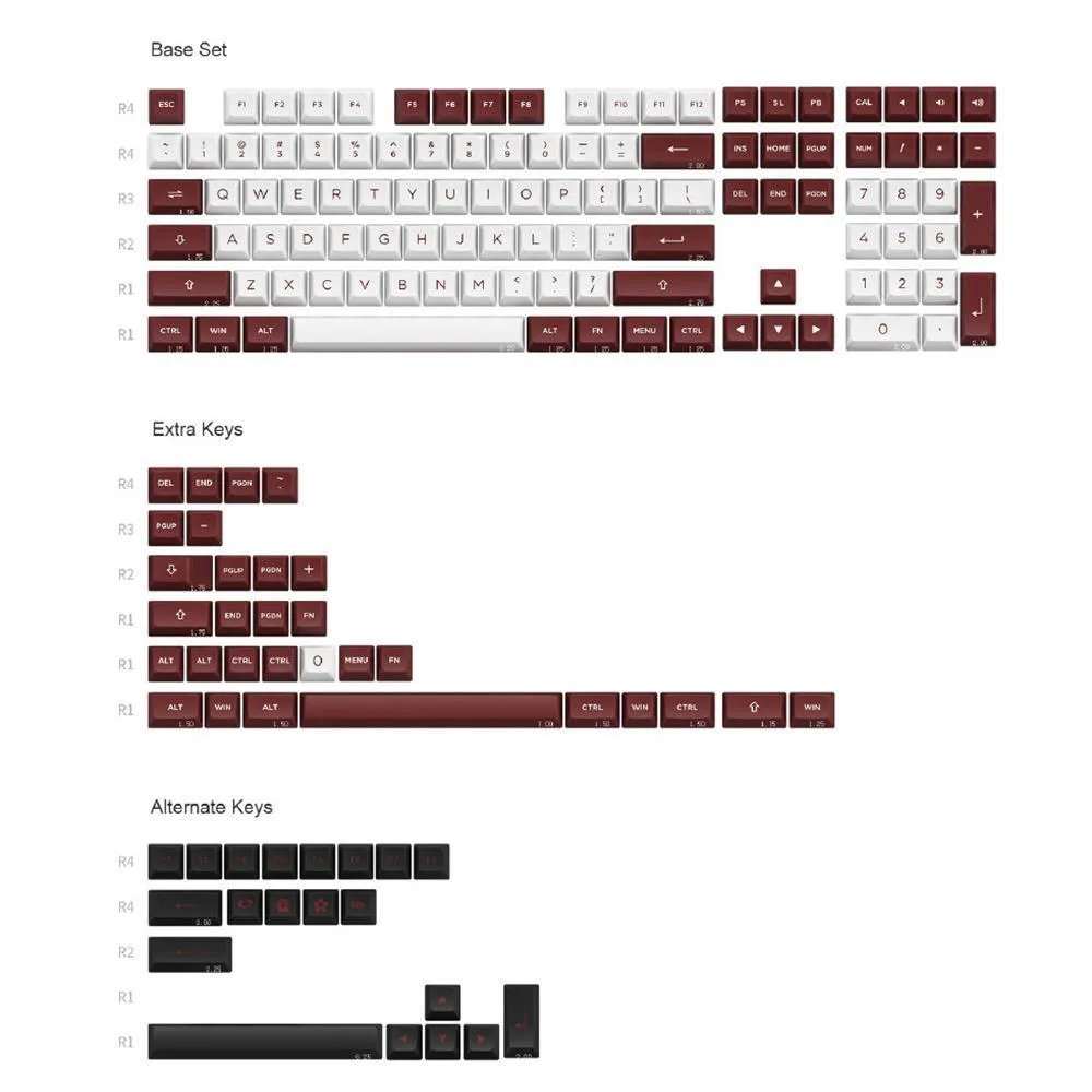 Akko Chicago Theme PBT Keycaps Set ASA 158 Keys