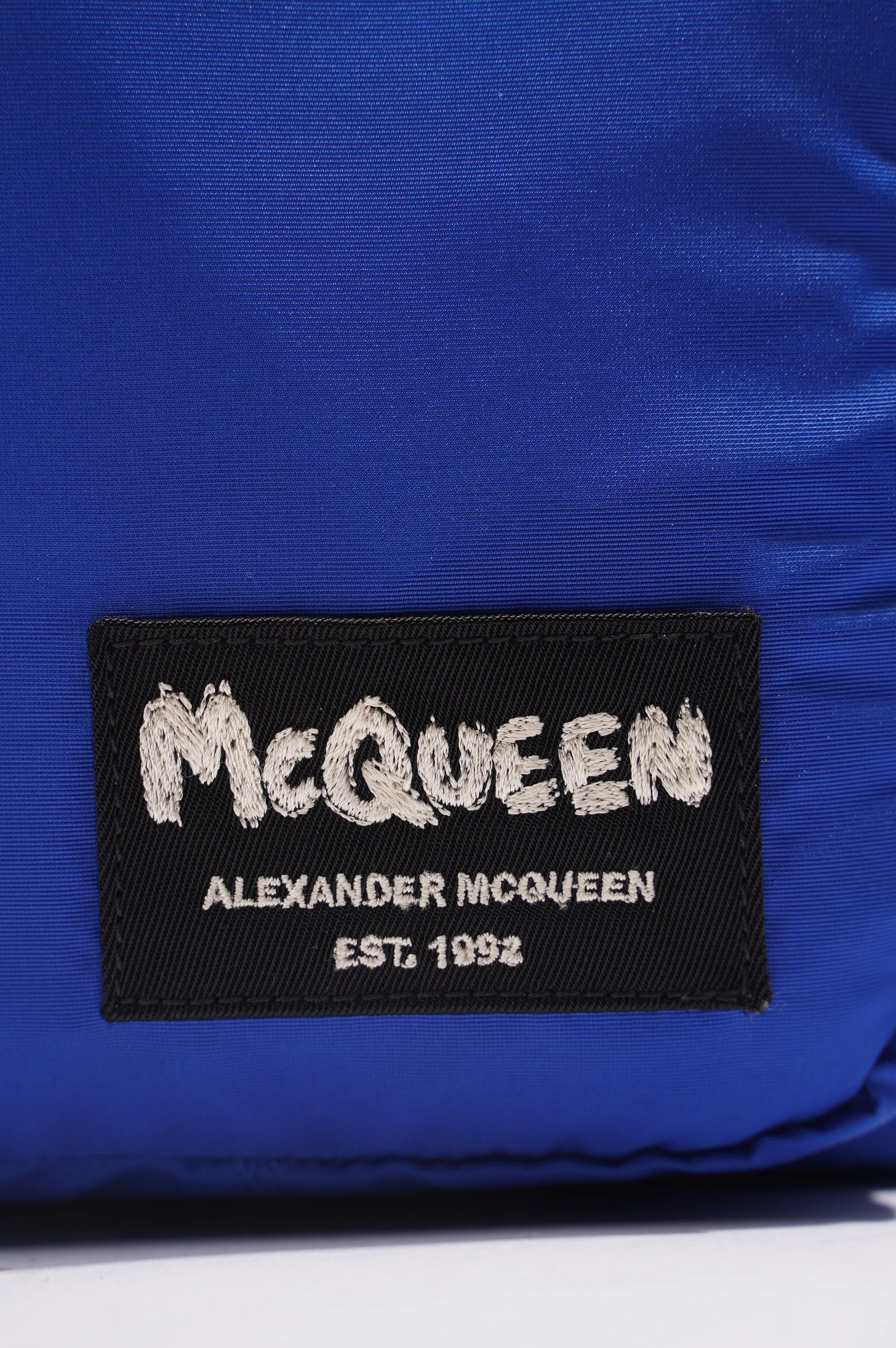 Alexander McQueen Mens Logo Crossbody Blue / Black / White