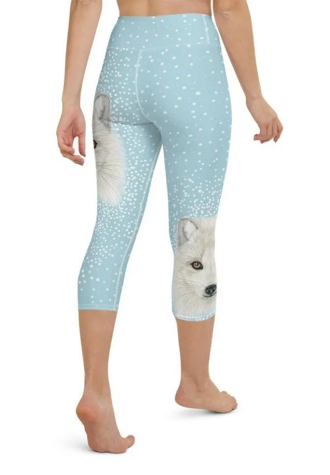 Arctic Fox Dog Yoga Capris