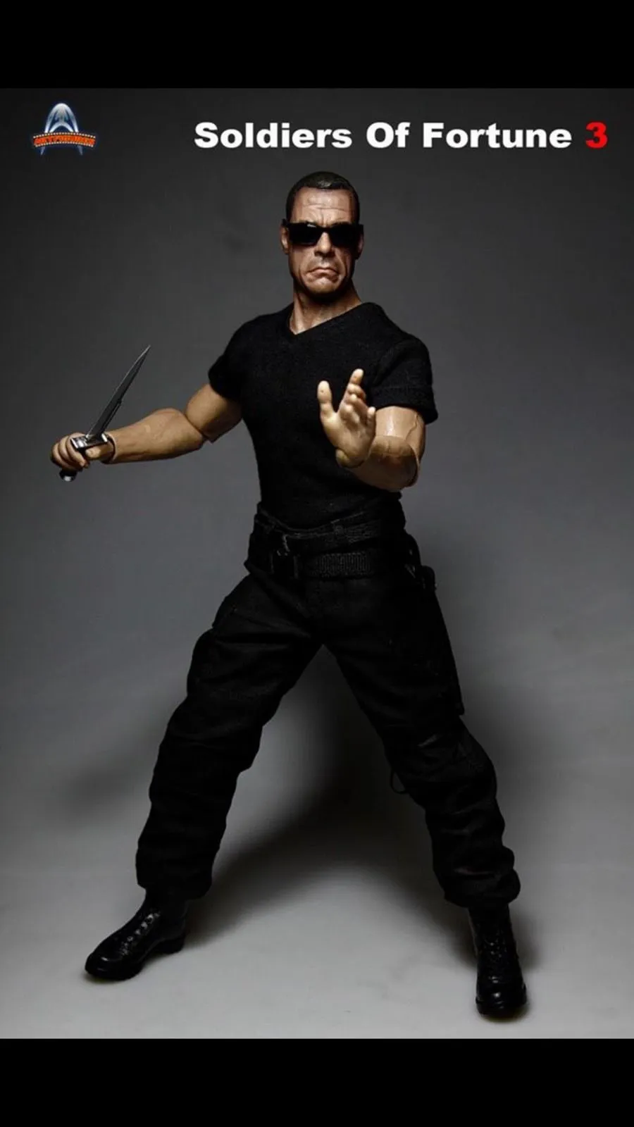 Art Figures 1/6 AF-016 Soldiers Of Fortune 3 Jean-Claude Van Damme (Jean Vilain - Expendables 2) Action Figure