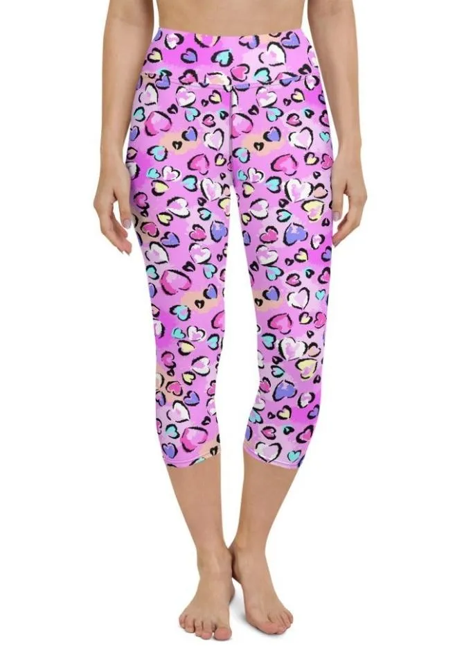 Artsy Heart Yoga Capris