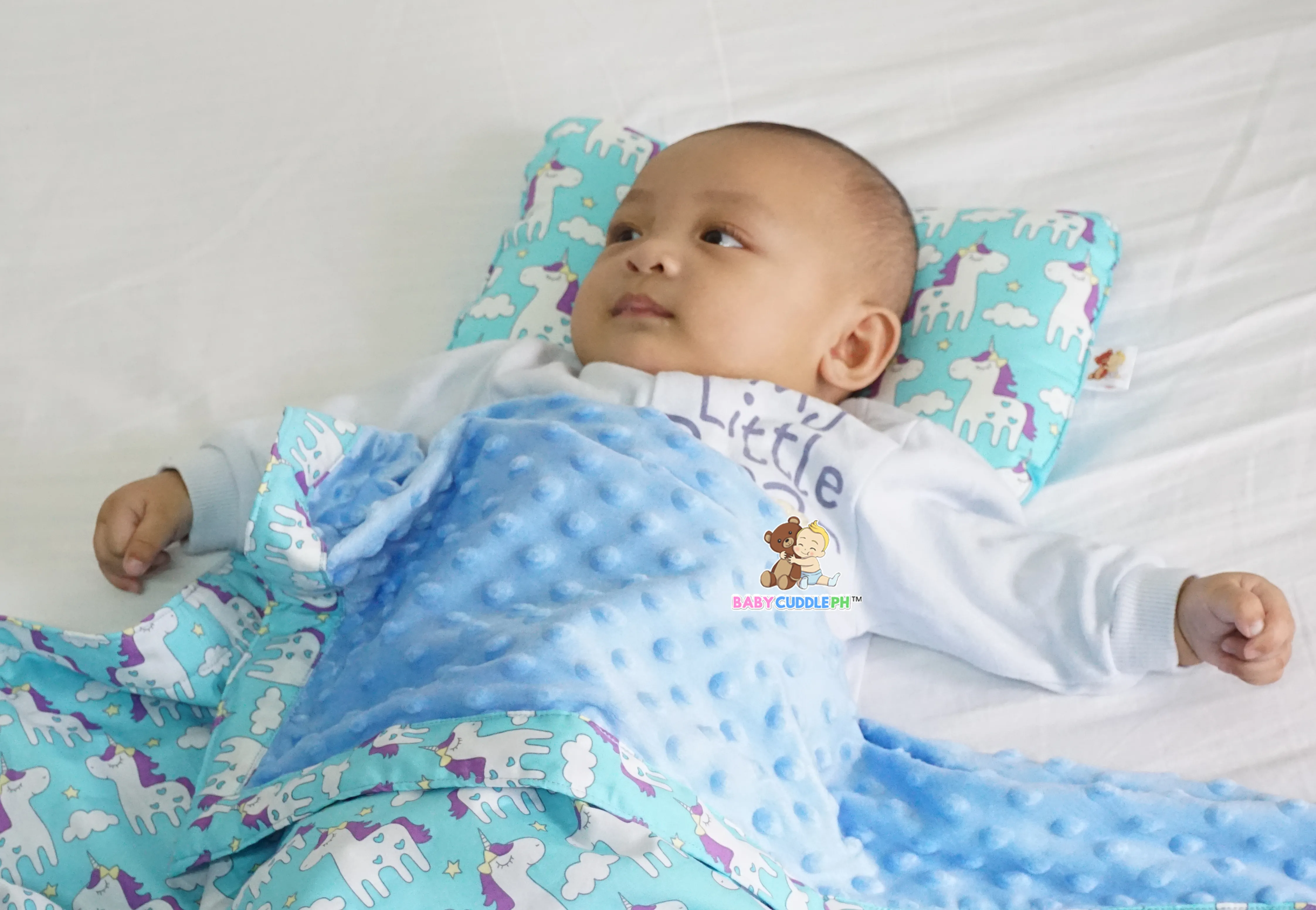 Babycuddle Head Pillow - Airplanes in Light Blue