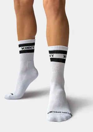 Barcode Berlin Fetish Half Socks Kinky White Black