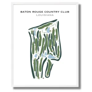 Baton Rouge Country Club, Louisiana - Printed Golf Course