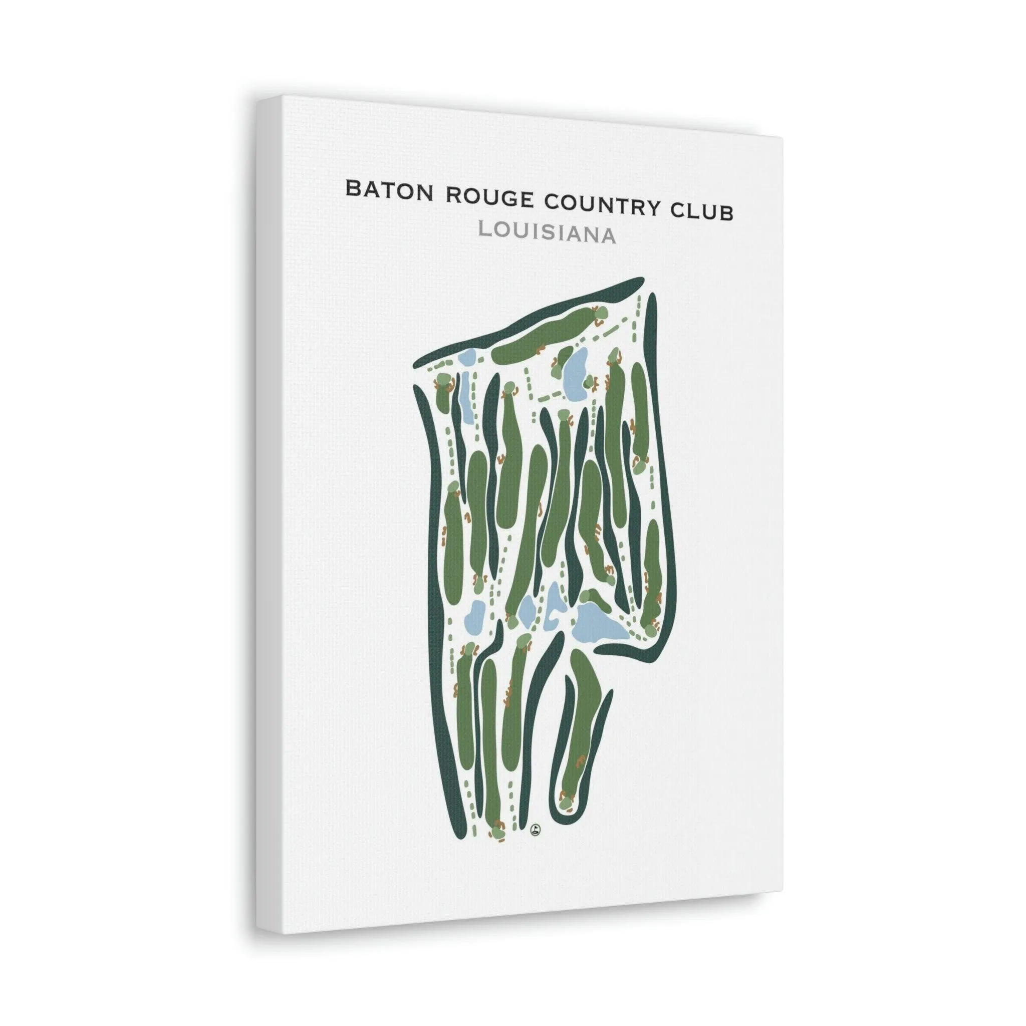 Baton Rouge Country Club, Louisiana - Printed Golf Course