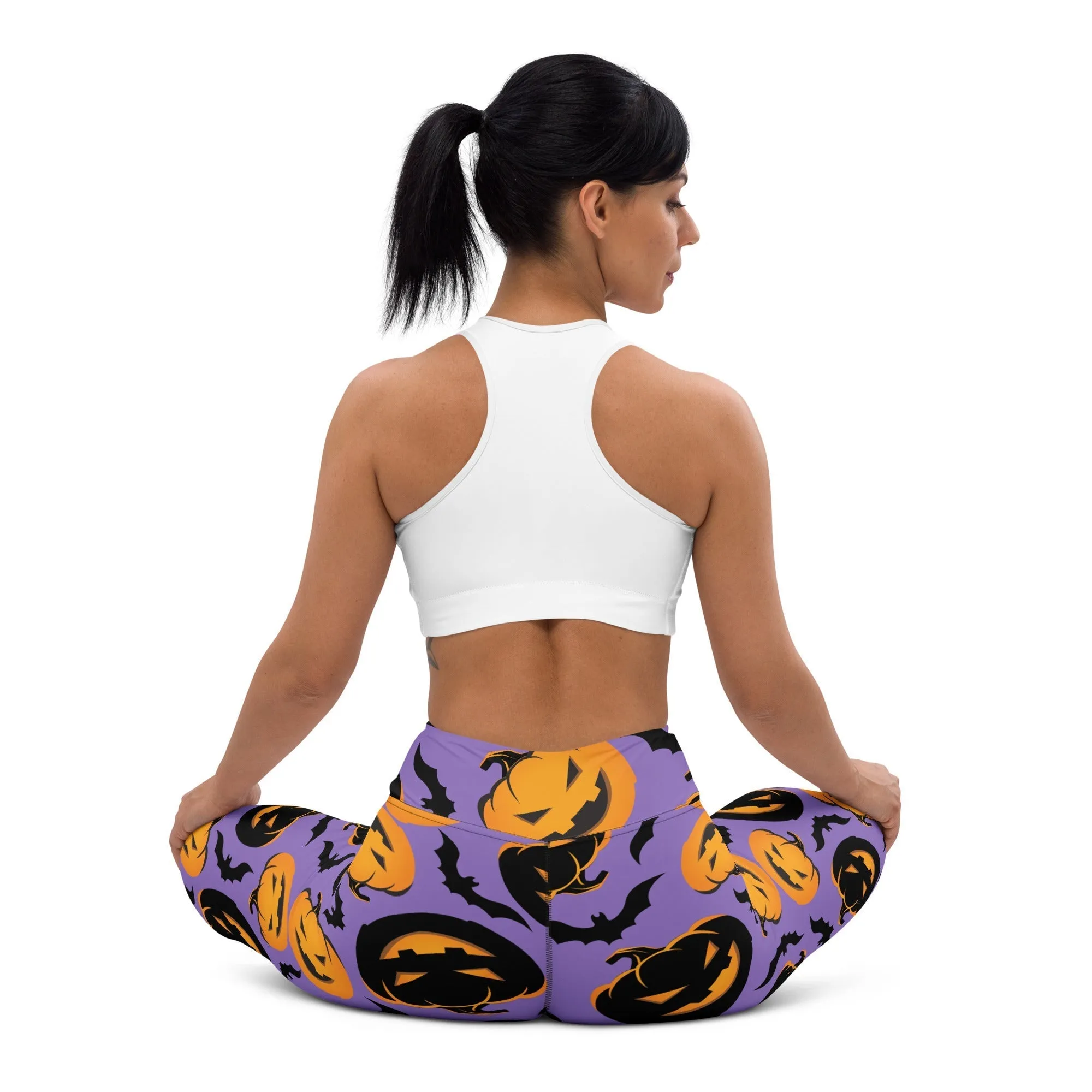 Bats and Jack O'Lanterns Yoga Leggings