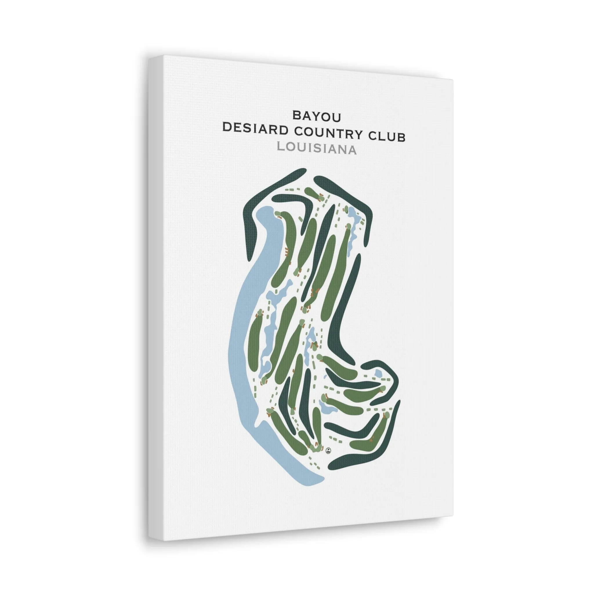 Bayou Desiard Country Club, Louisiana - Printed Golf Course