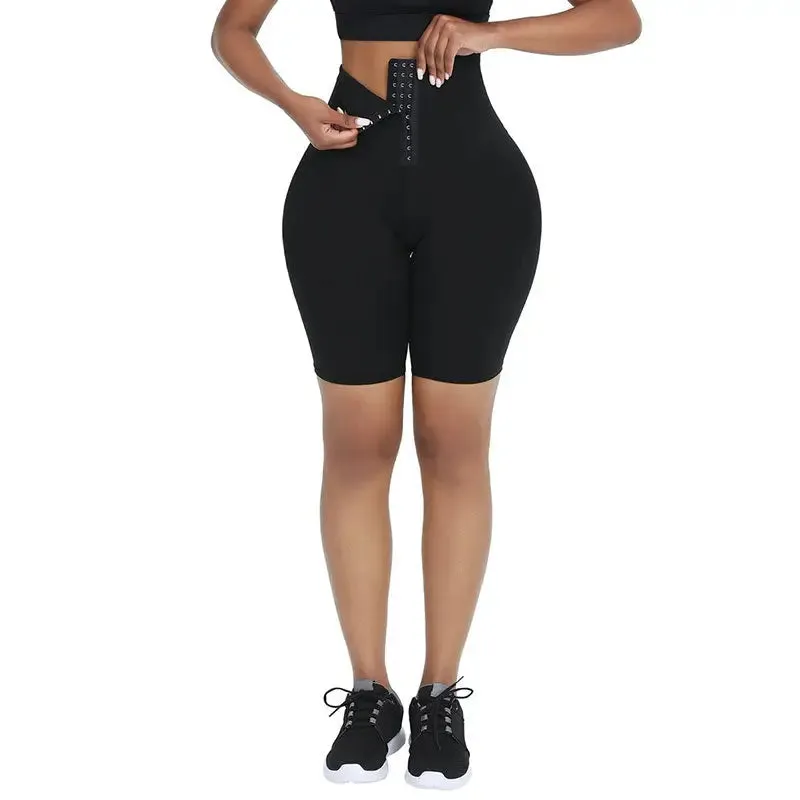 Black High Waist Trainer Shorts