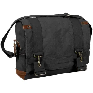 Black - Military Vintage B-15 Pilot Messenger Bag