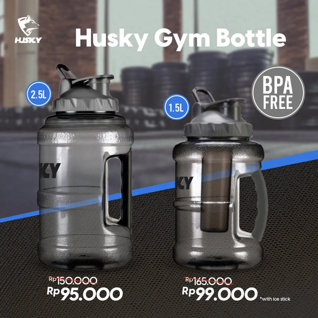 Botol Minum Olahraga ukuran Besar - Husky Gym Bottle 1.5L 2L