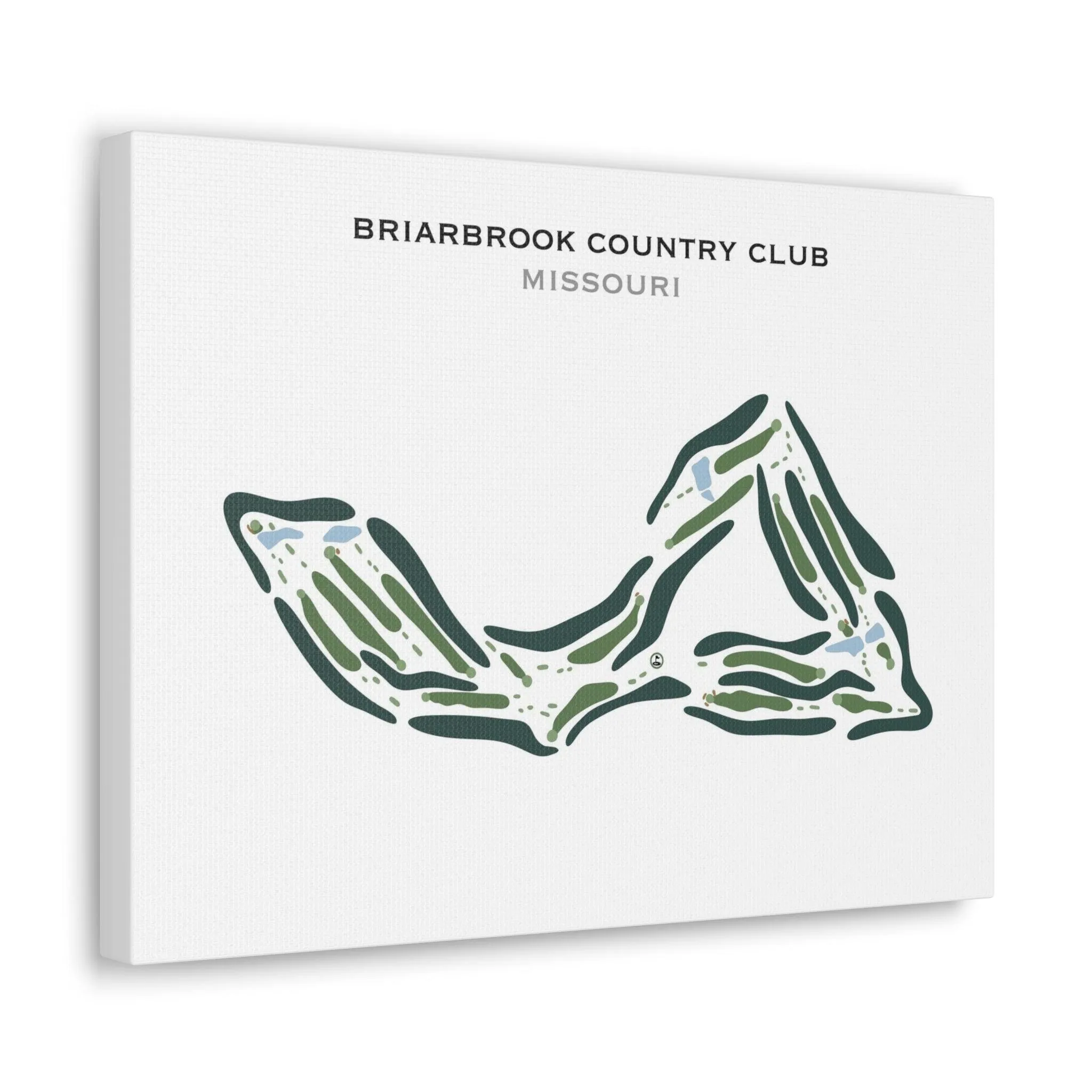 Briarbrook Country Club, Missouri - Printed Golf Course