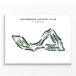 Briarbrook Country Club, Missouri - Printed Golf Course