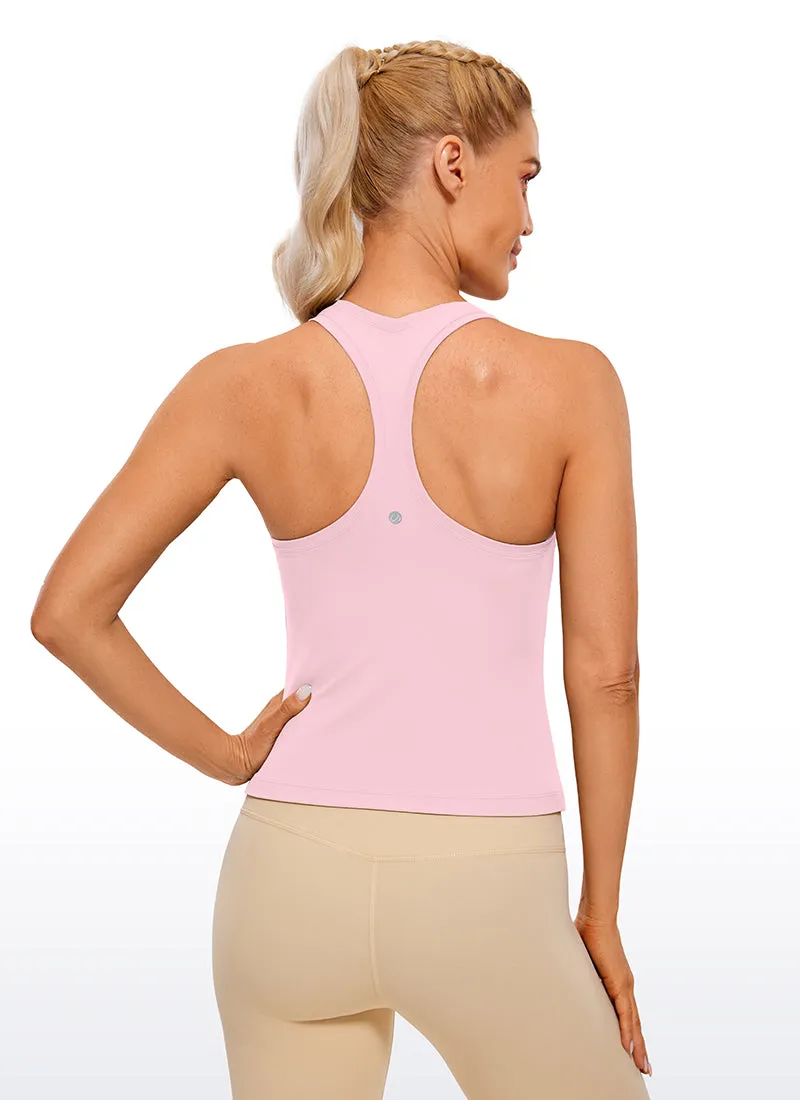 Butterluxe Waist-Length Crewneck Tank Racerback