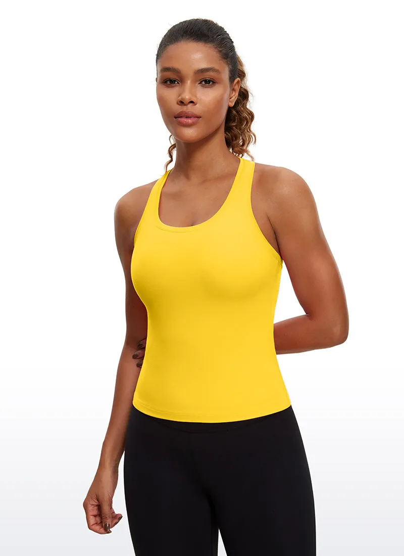 Butterluxe Waist-Length Crewneck Tank Racerback