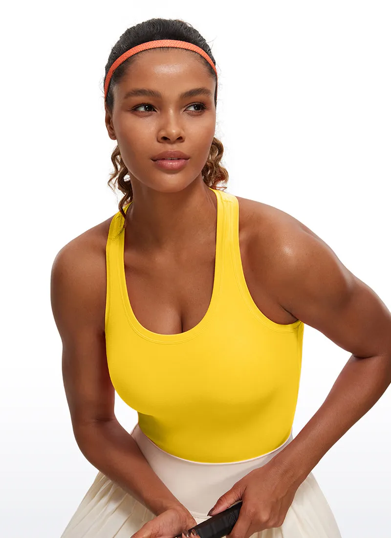 Butterluxe Waist-Length Crewneck Tank Racerback