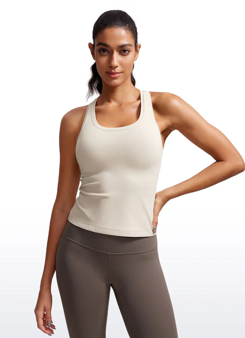 Butterluxe Waist-Length Crewneck Tank Racerback