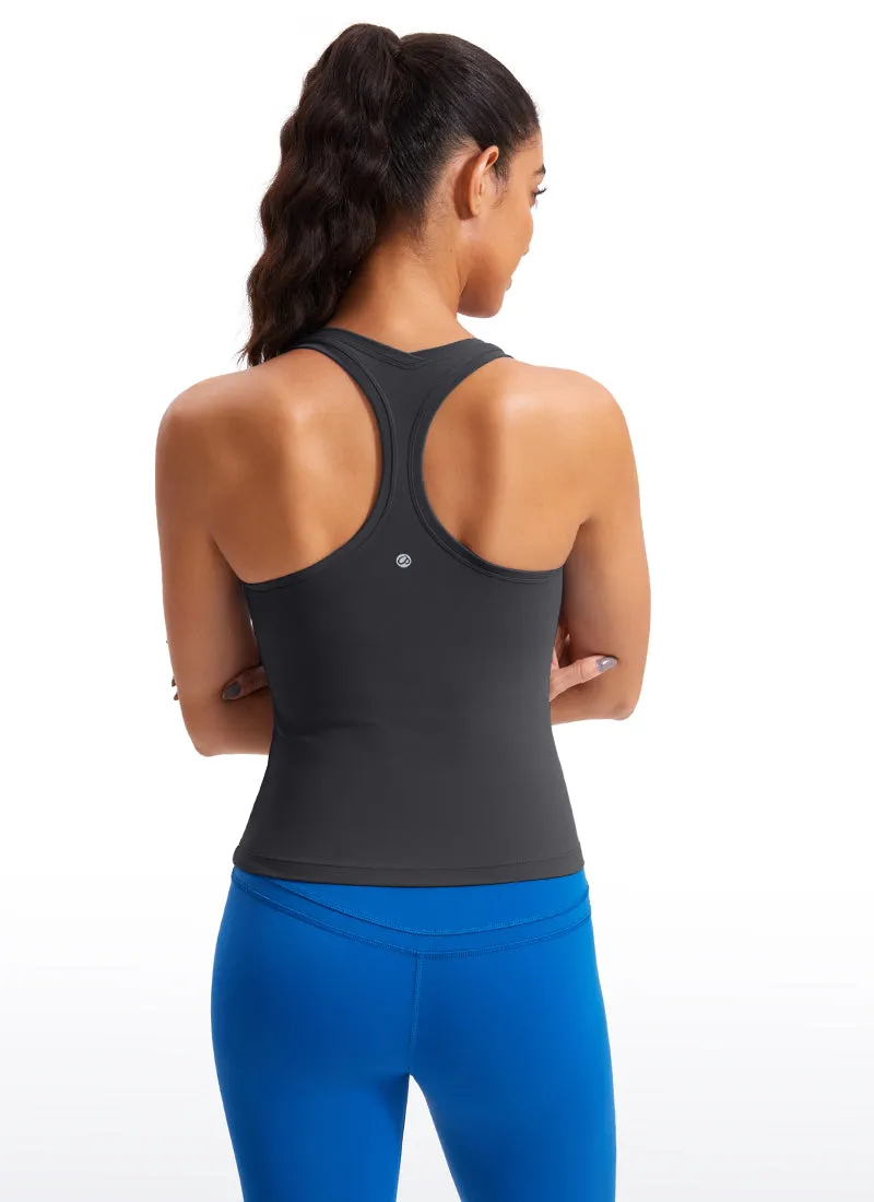 Butterluxe Waist-Length Crewneck Tank Racerback