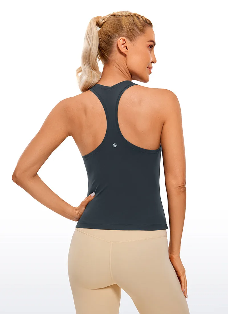 Butterluxe Waist-Length Crewneck Tank Racerback