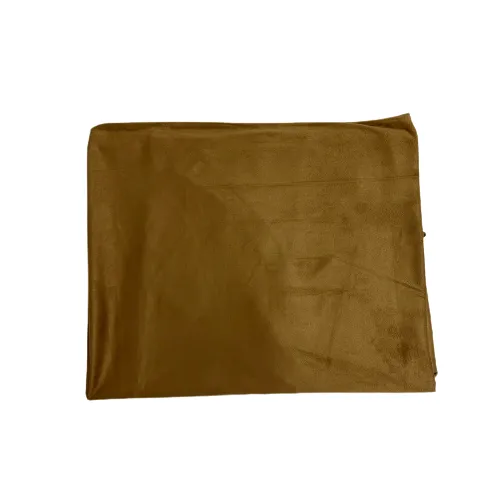 Camel Beige Stretch Faux Suede Knit Fabric