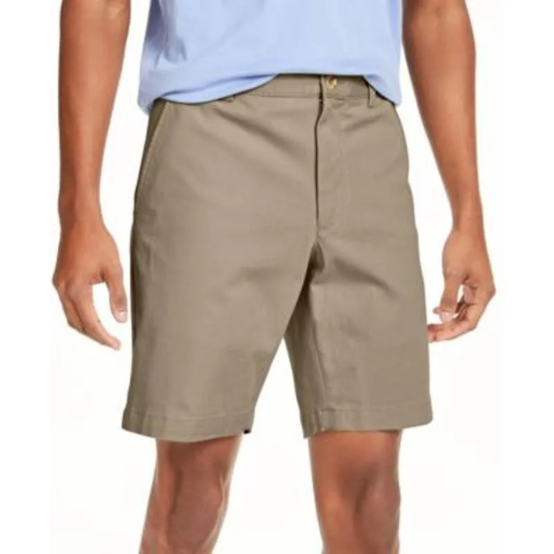 Club Room Men's Classic Fit Stretch Shorts, "Stone Wall" Khaki, Size 40, NWT!