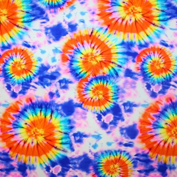 Cotton Candy Skies Printed Spandex | Blue Moon Fabrics