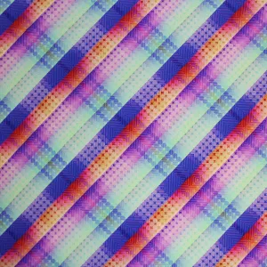 Digitized Plaid Printed Spandex | Blue Moon Fabrics