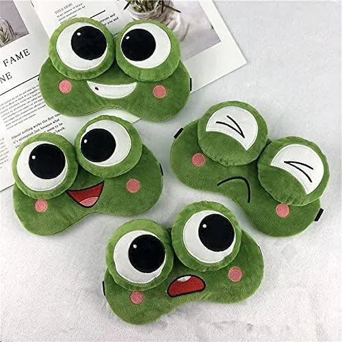 Frog Sleepy emoji Eye Mask.