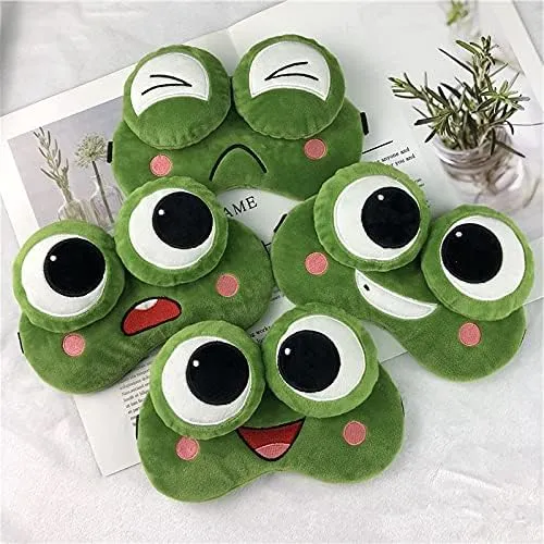 Frog Sleepy emoji Eye Mask.