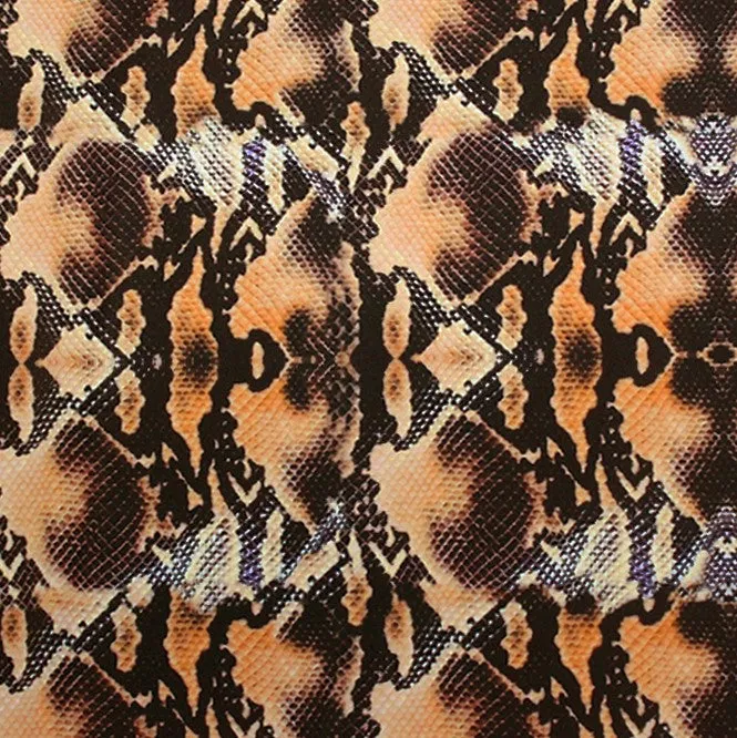 Golden Boa Printed Spandex | Blue Moon Fabrics