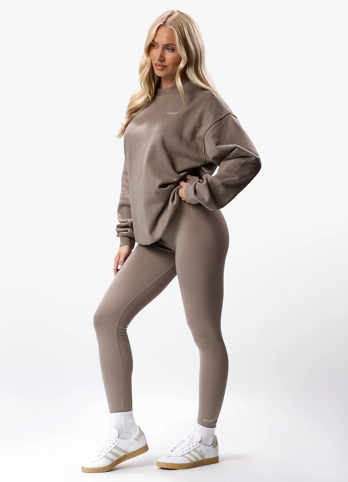 Gym King Established Legging - Truffle