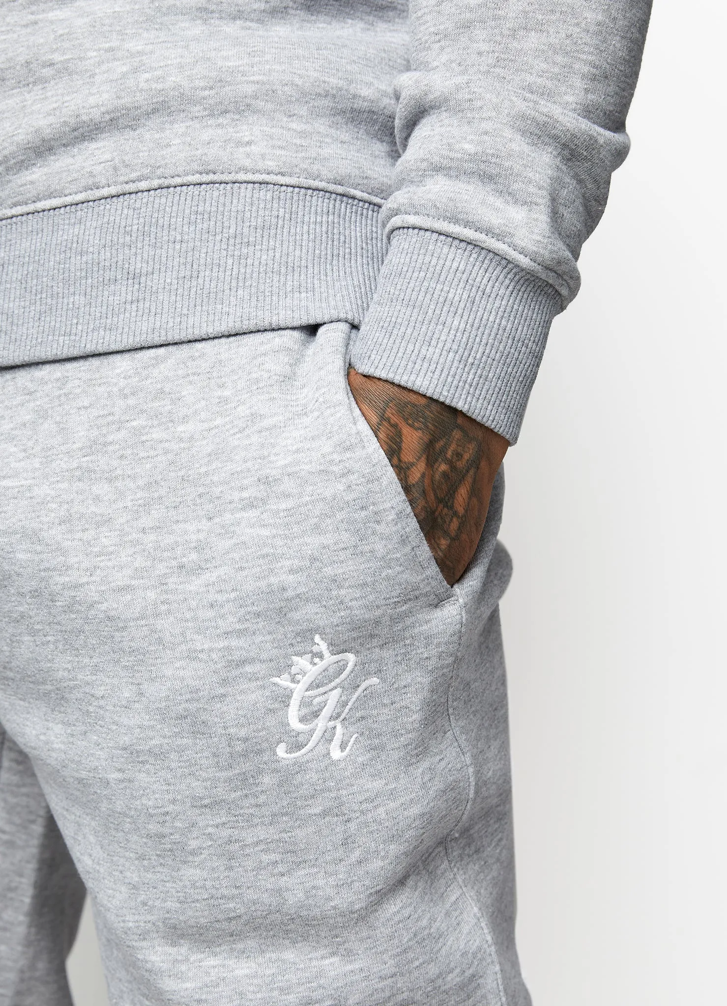 Gym King Fundamental Fleece Jogger - Grey Marl