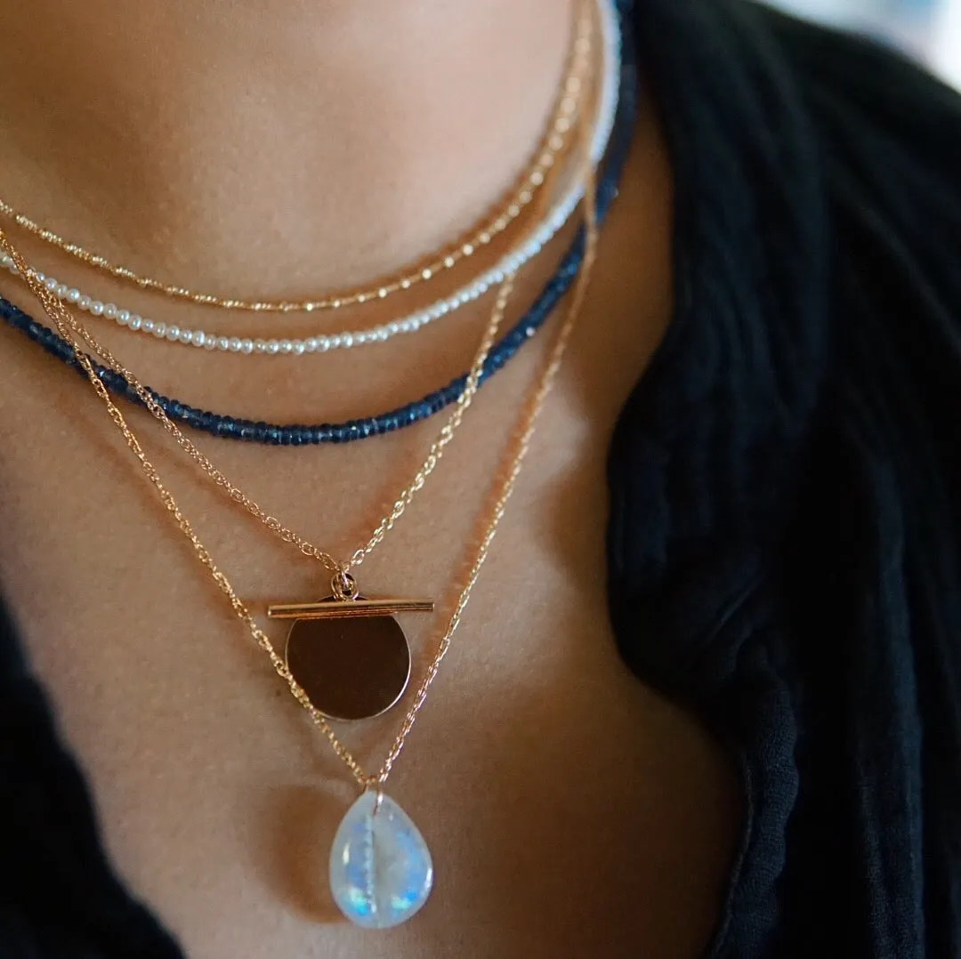 Hand Carved Cowrie Shell Pendant Necklace