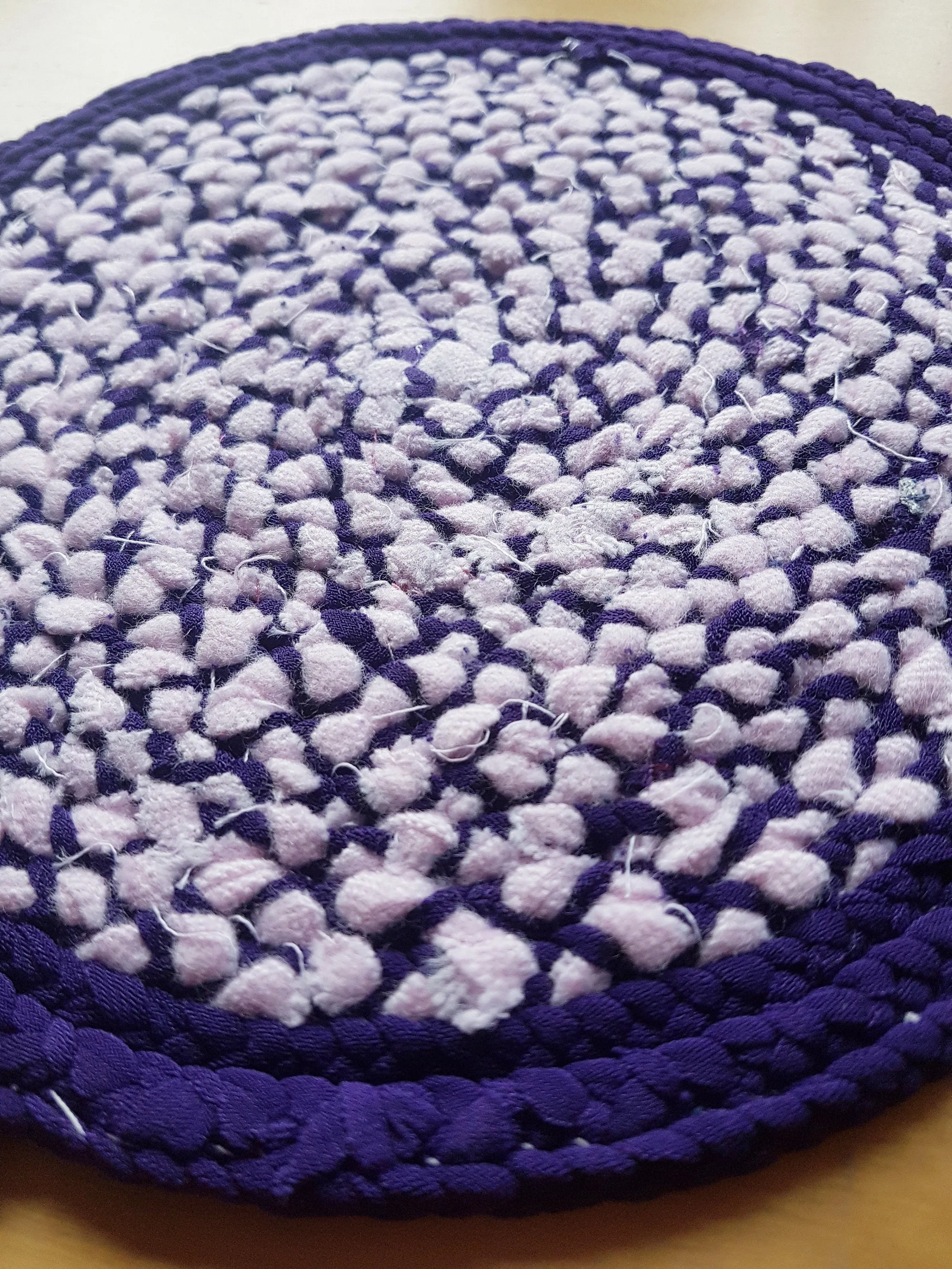 Handmade Coaster Baby Pink Purple